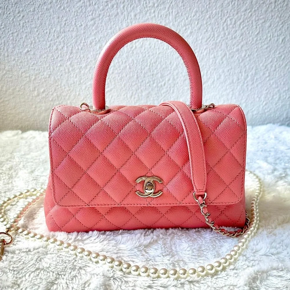 🍓CHANEL Coco Top Handle Mini - Picture 2 of 11